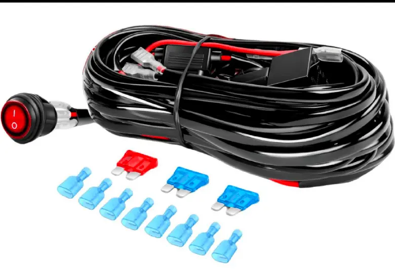 10-Foot Led Light Bar Wiring Harness – Dual-Lamp Kit With Rocker Switch For Off-Road Vehicles 1