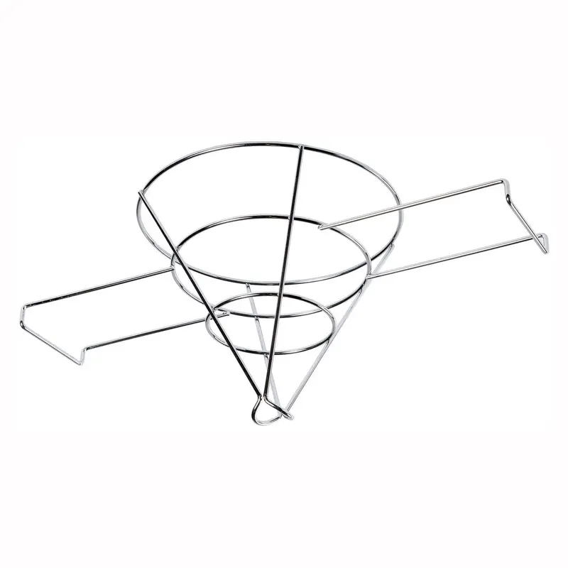 10-Inch Chrome-Plated Fryer Oil Filter Cone Stand For Commercial Kitchens 1
