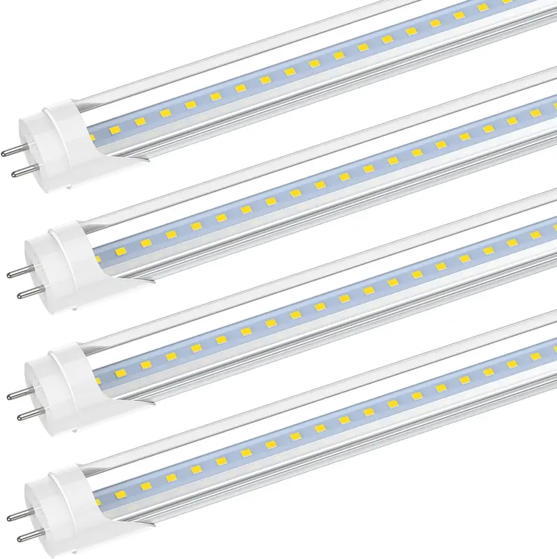 10-Pack T8 Led Tube Lights (4 Ft) – Clear Double-Pin, Energy-Saving Fluorescent Replacement Bulbs (Model 618512B) 1