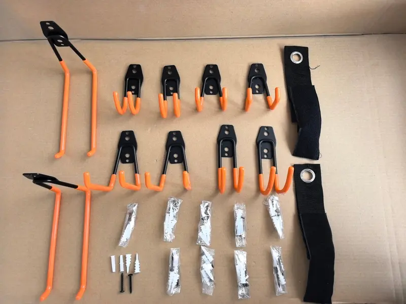 12-Piece Heavy-Duty Wall Storage Hanger Kit With Extension Cord Straps (Wh0122) 1