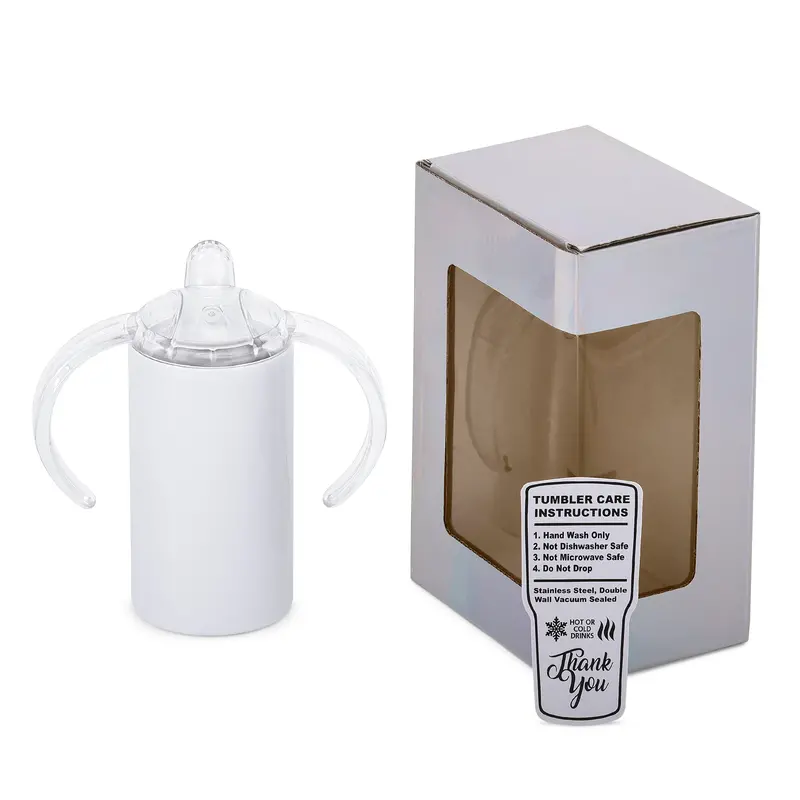 12Oz Straight Sublimation Sippy Cup Duo 1