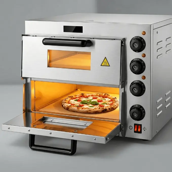 14-Inch Electric Countertop Pizza Ovens – Single And Double-Layer Models For Home And Light Commercial Use 1