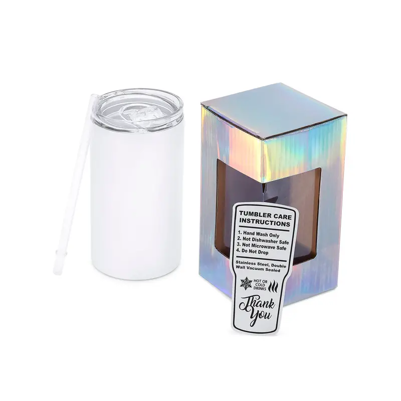 14 Oz Polycoated Skinny Tumbler 1
