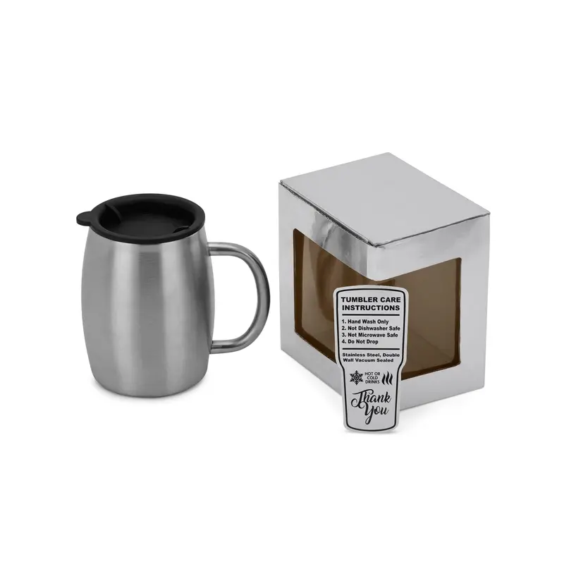 14 Oz Rounded Stainless Steel Mug 1
