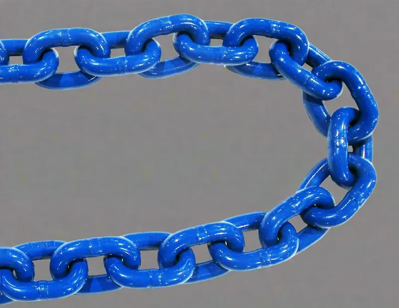 15 Ft Grade 100 Lifting Chain – 1/2" Blue Alloy Steel Chain, Proof-Tested & High-Strength Rated (101770) 1