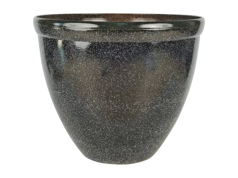 16" Glossy Lavender Planter – Ceramic-Style Plastic Flower Pot For Indoor & Outdoor Decor (Fg2081–Fg2083) 1