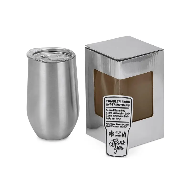 16 Oz Stainless Steel Wine Tumbler 1