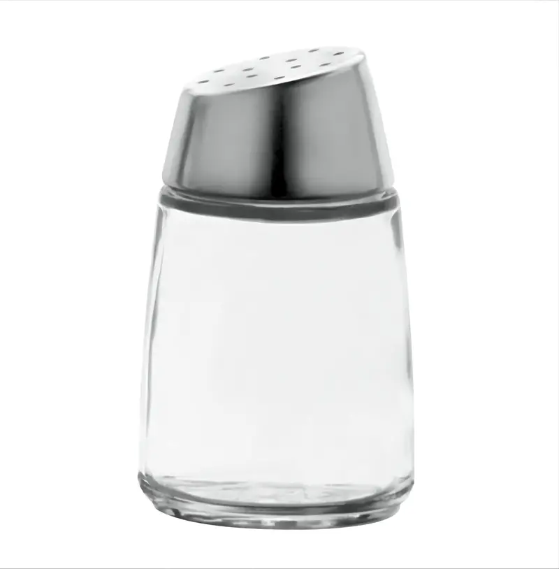 2 Oz Glass Salt & Pepper Dispenser With Chrome Top – Commercial Kitchen Essential 1
