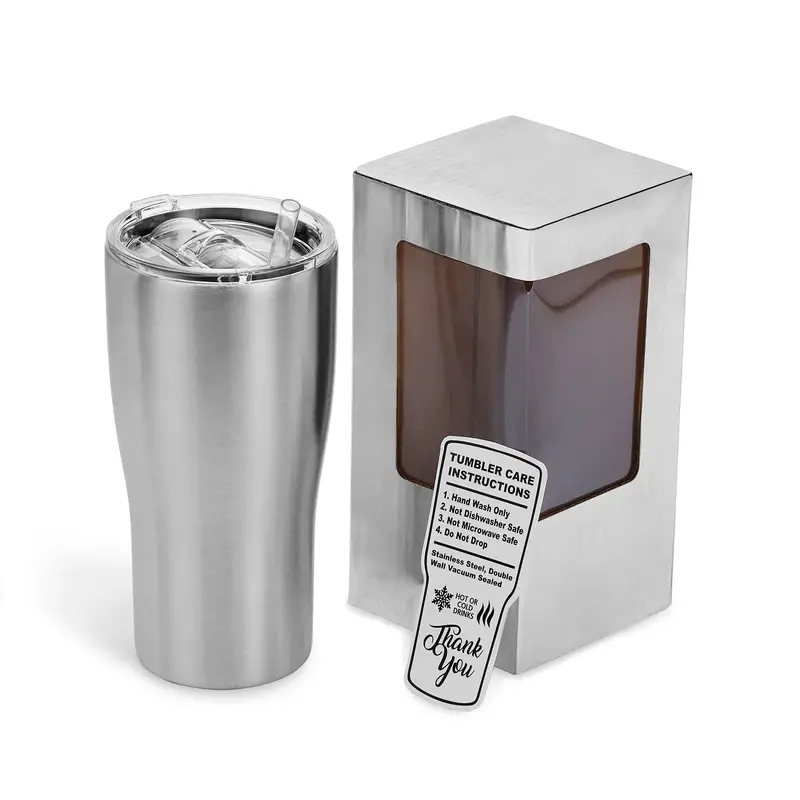 20 Oz Ergonomic Stainless Steel Curve Tumbler 1