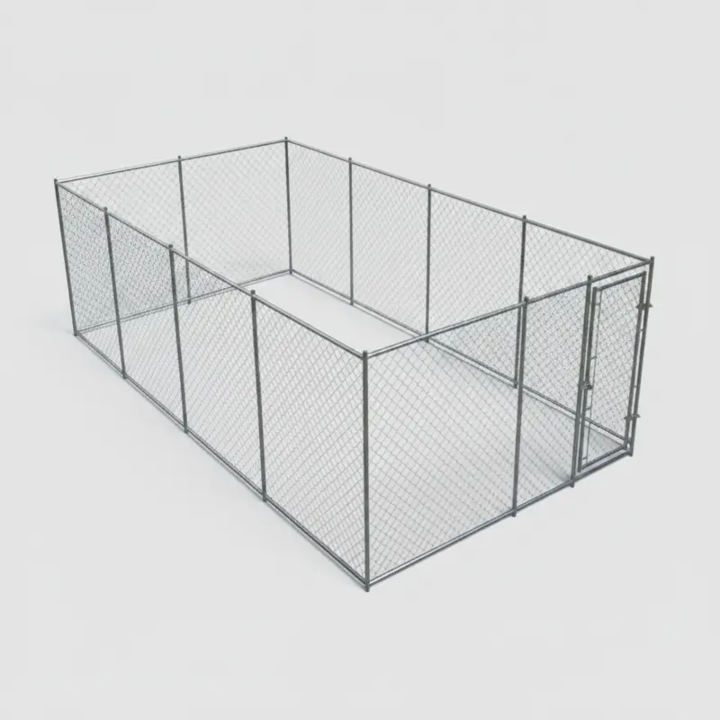 20' X 10' X 6' Outdoor Chain Link Dog Enclosure – Industrial-Strength Kennel Fence | Model 111435 1