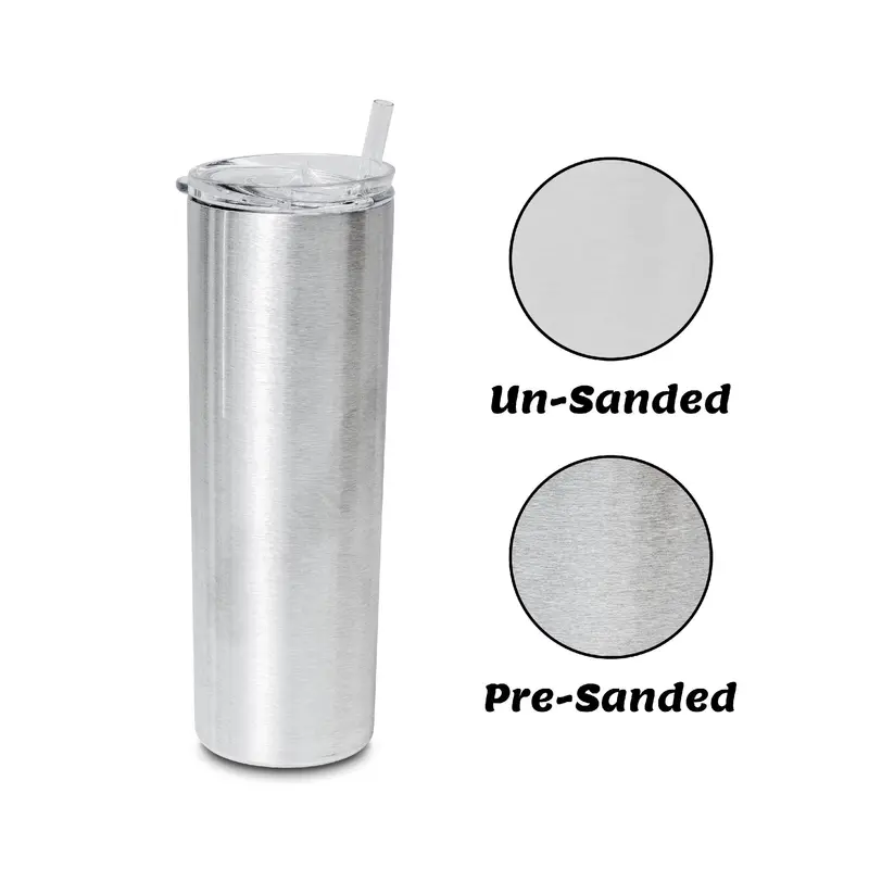 20Oz Skinny Pre-Sanded Sublimation Tumbler 1