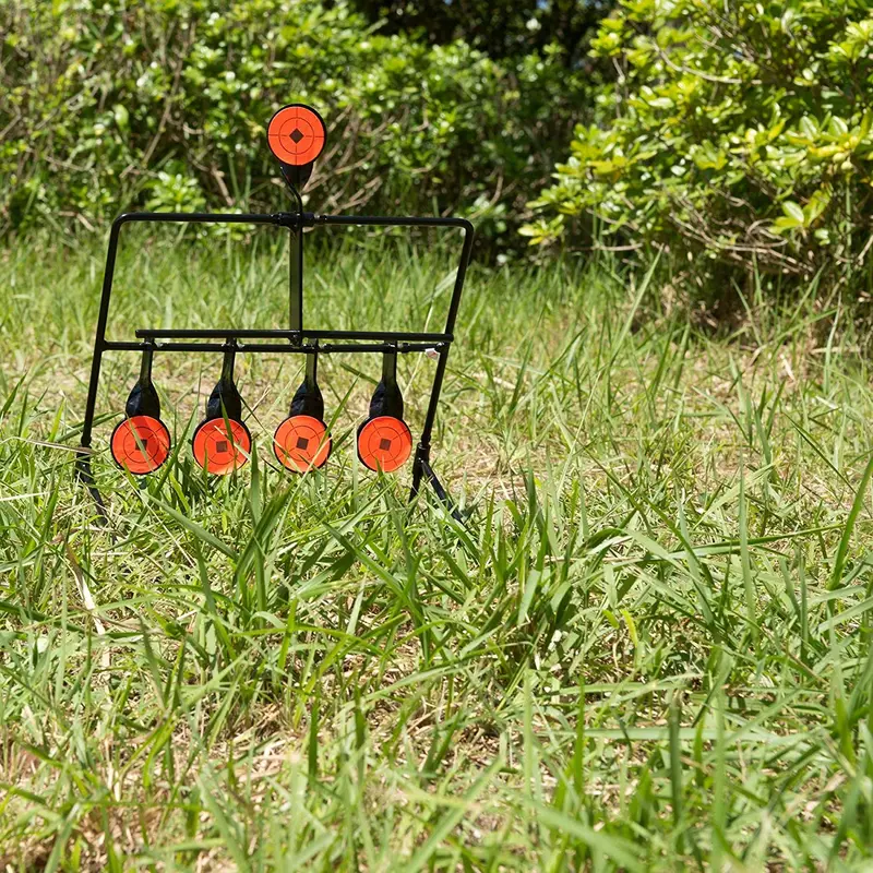 .22-Caliber Auto-Resetting Steel Shooting Target Stand For Airguns And Casual Plinking 1