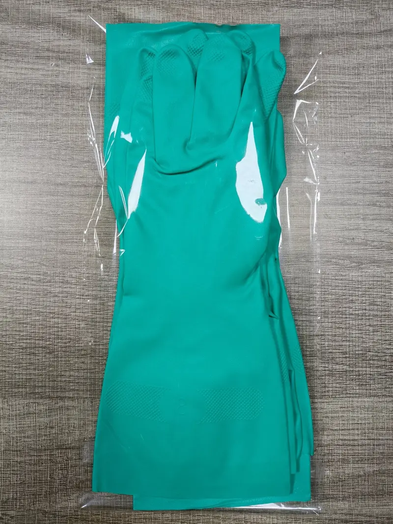 3-Pair Heavy-Duty Green Nitrile Gloves – 15 Mil, 33 Cm Length, Chemical Resistant Gng15 1