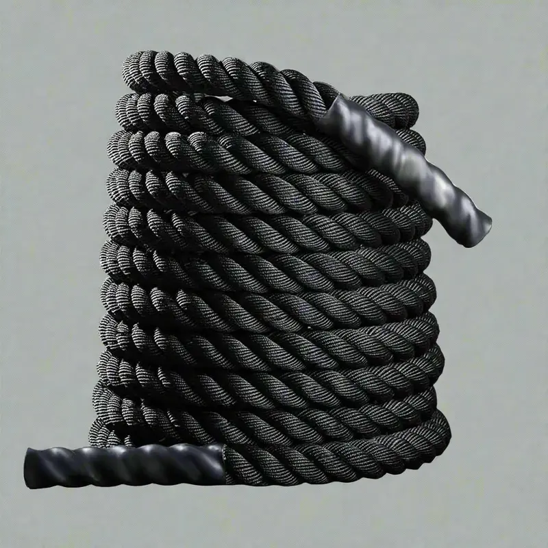 40-Foot Heavy-Duty Battle Rope For Full-Body Strength Training | 3-Strand Fitness Cable 1