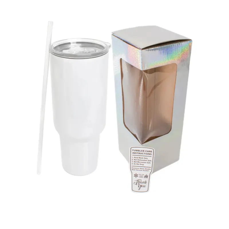 40 Oz Glitter Shimmer Sublimation Tumbler 1