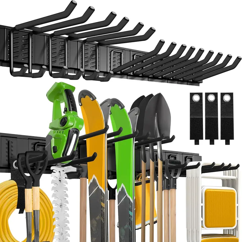 48" Heavy-Duty Garden Tool Wall Organizer – Holds Up To 15 Tools, 675 Lb Capacity (To15675) 1