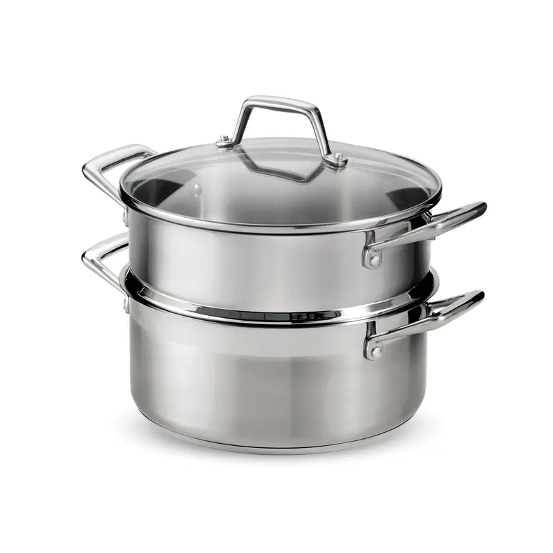 5-Quart Stainless Steel Multi-Tier Steamer Set With Lid And Accessories 1