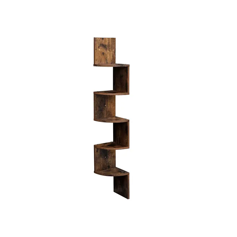 5-Tier Floating Wall Shelf – Modern Minimalist Design With Weight Support 1