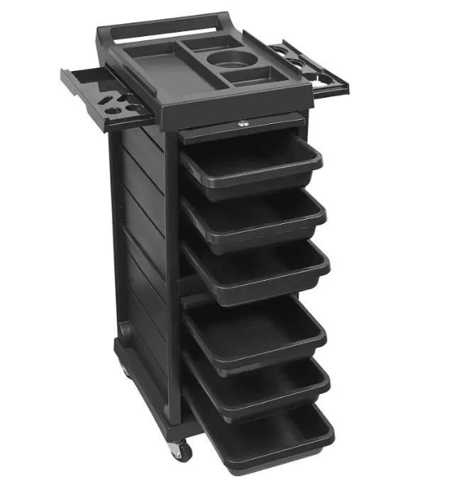6-Tier Rolling Salon Trolley With Drawers – Compact Beauty & Supply Organizer Sbr580 1