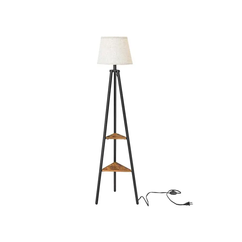 Adjustable Floor Lamp With Integrated Display Shelves 1