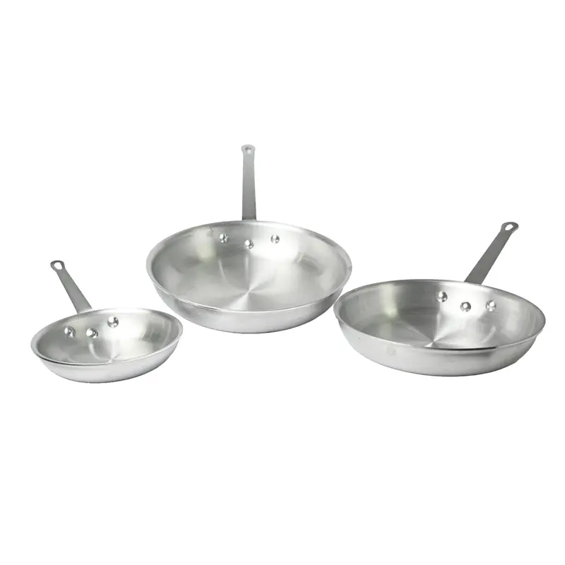 American Chef 12-Inch Natural Aluminum Fry Pan With Soft-Grip Silicone Sleeve 1