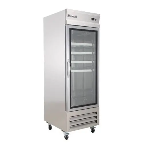 American Chef 27-Inch Glass-Door Reach-In Refrigerator – Left-Hinged (R1G-27-L) 1