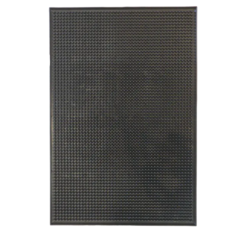 American Chef Barm1218 Heavy-Duty 12" X 18" Black Plastic Bar Mat 1