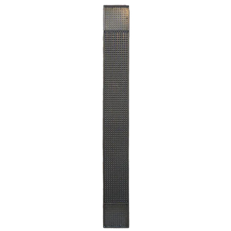American Chef Barm327 27" X 3.25" Black Bar Rail Spill Mat For Cocktail Stations 1