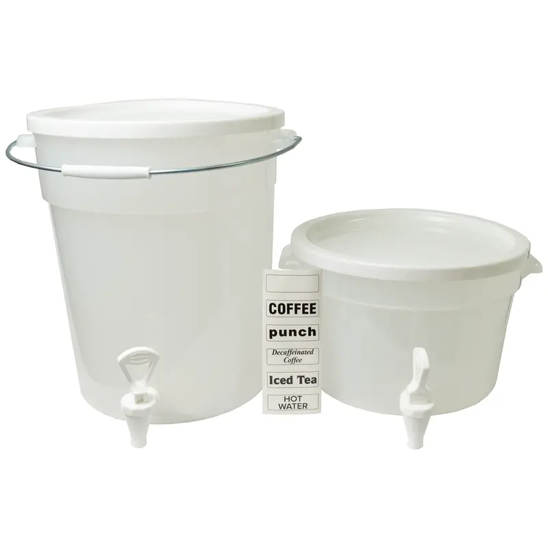 American Chef Bd-3G: Compact 3-Gallon White Beverage Dispenser 1