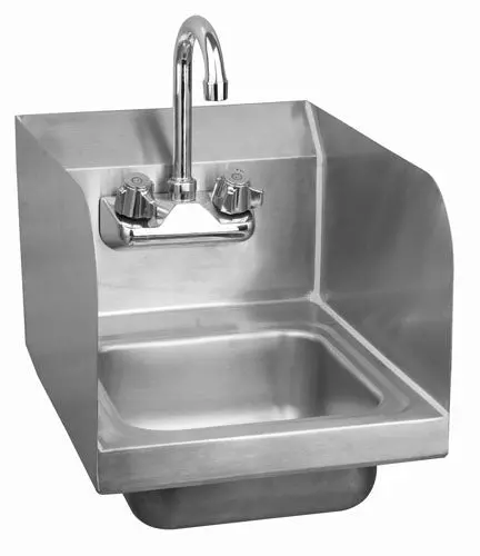 American Chef Wall-Mounted Hand Sink With Splash Guard – 9" X 9" X 5" Bowl (Shs-17F) 1