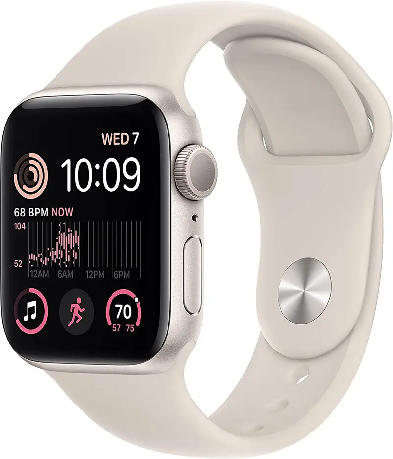 Apple Watch Se (2Nd Gen, 2022) – 44Mm Starlight Aluminum With Starlight Sport Band, Medium/Small 1