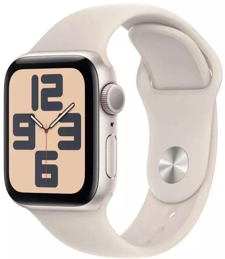 Apple Watch Se (2Nd Gen, 2023) 40Mm Gps – Starlight Aluminum Case With Starlight Sport Band (M/S) – Model Mxef3Ll/A – Refurbished Fair 1