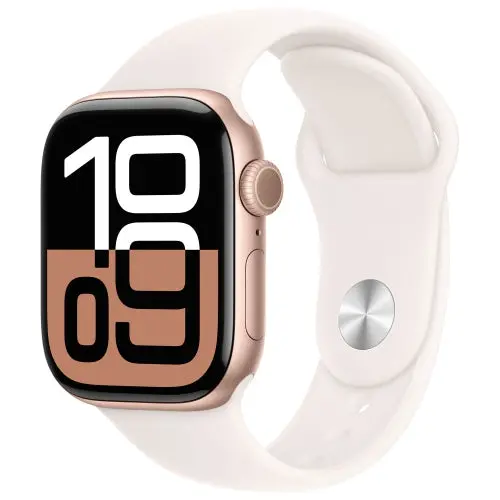 Apple Watch Series 10 (Gps) 42Mm Rose Gold Aluminum Case With Light Blush Band 1