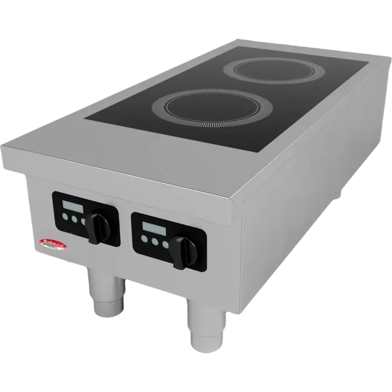 Bakemax 2-Burner Induction Cooktop – Countertop Commercial Unit 1