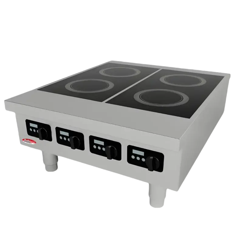 Bakemax 4-Burner Induction Cooktop – Countertop Commercial Unit 1
