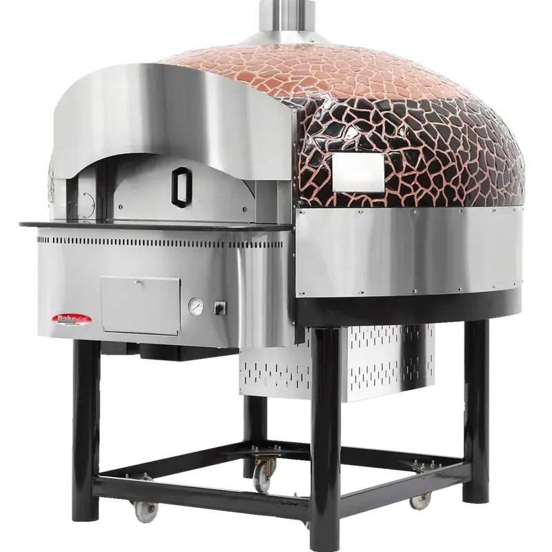 Bakemax Commercial Gas Rotating Pizza Oven – Floor-Mounted Model 1