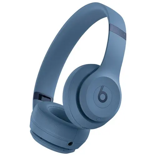 Beats Solo 4 Wireless On-Ear Headphones In Navy With Pure Sound Clarity 1