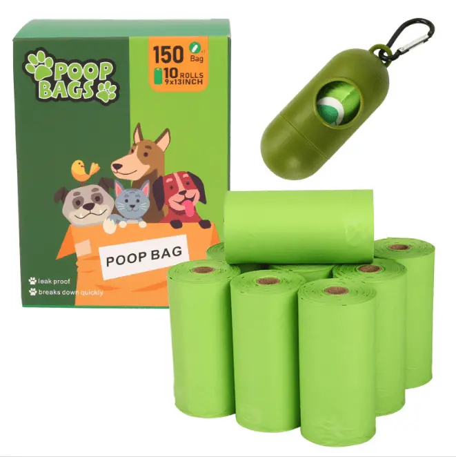 Biodegradable Dog Poop Bags With Dispenser – 12-Roll Leak-Proof Waste Bag Set 1