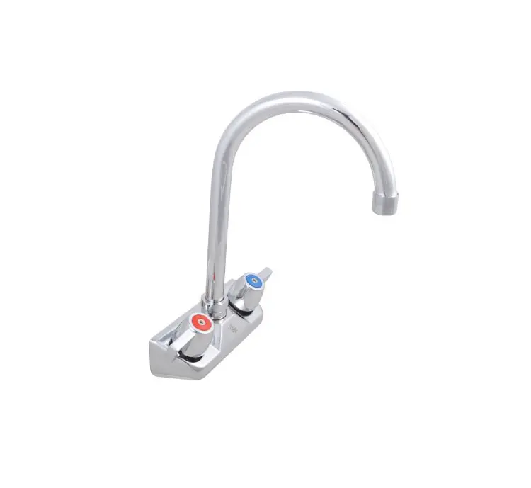 Bk Resources 4-Inch Centersplash-Mount Faucet With 5-Inch Gooseneck Spout 1