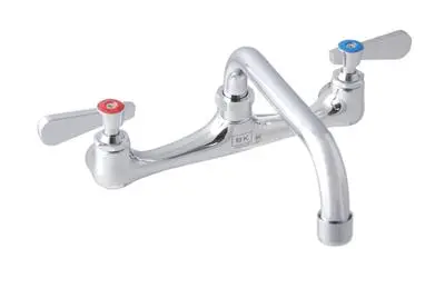 Bk Resources Bkf-8W-16-G Splash-Mount Faucet – 8-Inch Center, 16-Inch Adjustable Spout 1