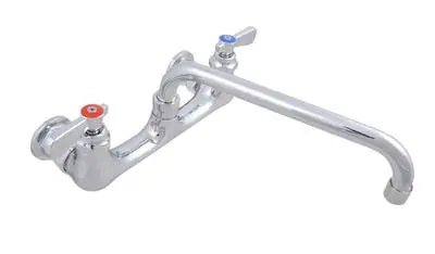 Bk Resources Optiflow Splash-Mount Faucet – 8" Centers, 8" Swing Spout (Bkf-W-8-G) 1