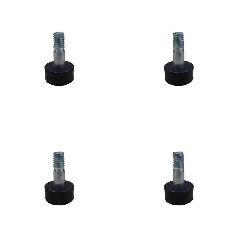 Black Adjustable Leveling Feet Kit For Commercial Shelving Units (4 Pcs) 1