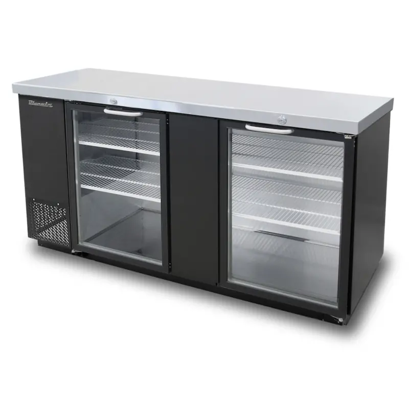 Blue Air Bbb69-3Bg-Hc 69-Inch Glass-Front Back Bar Cooler 1