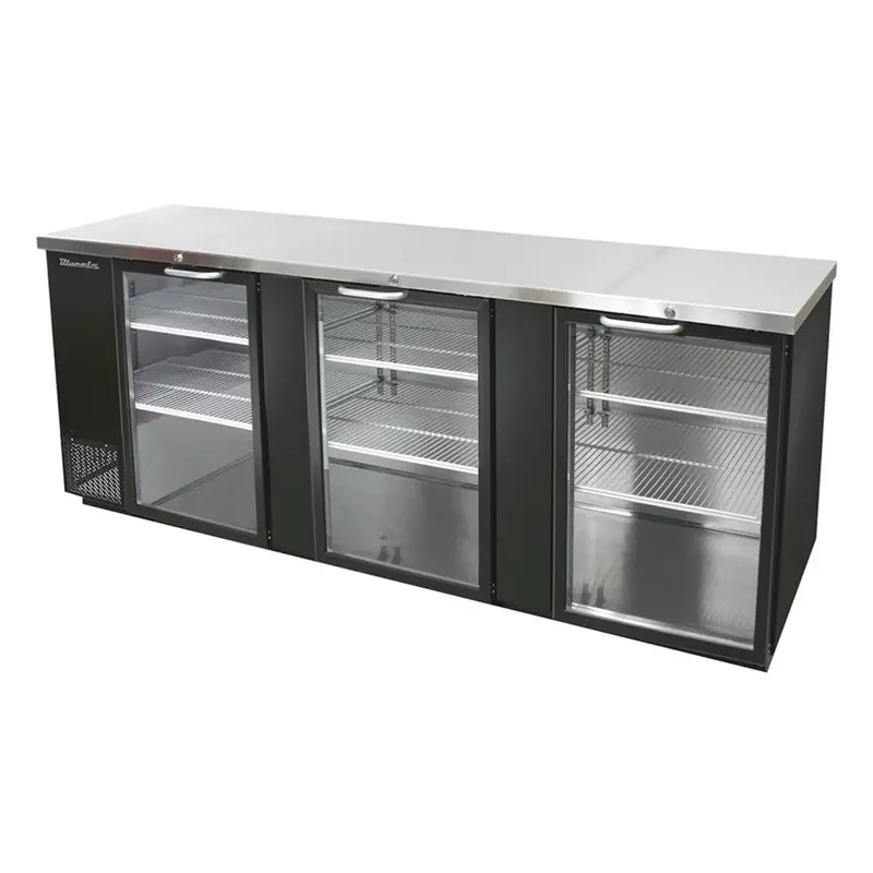 Blue Air Bbb90-4Bg-Hc 90-Inch Glass-Door Back Bar Cooler With Four Compartments 1