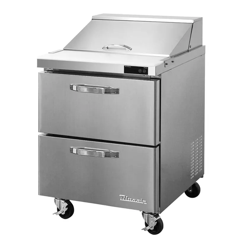 Blue Air Blpt28-D2-Hc Refrigerated Sandwich Prep Drawer – 28" Dual-Zone Model 1