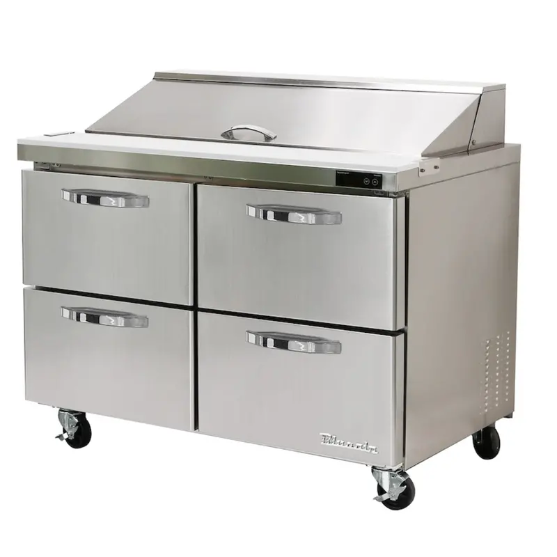 Blue Air Blpt60-D4-Hc Refrigerated Sandwich Prep Drawer – 60" Four-Compartment 1