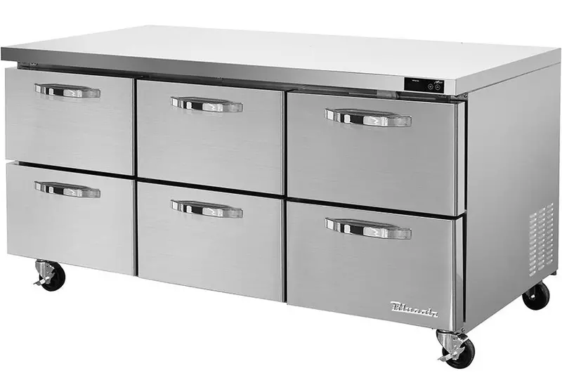 Blue Air Blur72-Hc 72" Undercounter Refrigerator – Triple-Door Design 1