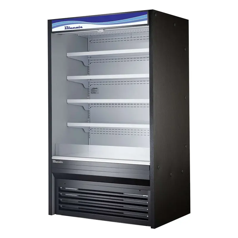 Blue Air Bod-60S Solid-Door Open Display Case – 60" Width 1