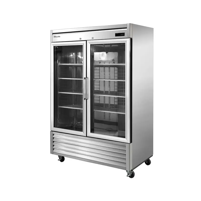 Blue Air Bsr49G-Hc Glass-Door 2-Door Reach-In Refrigerator & Cooler 1