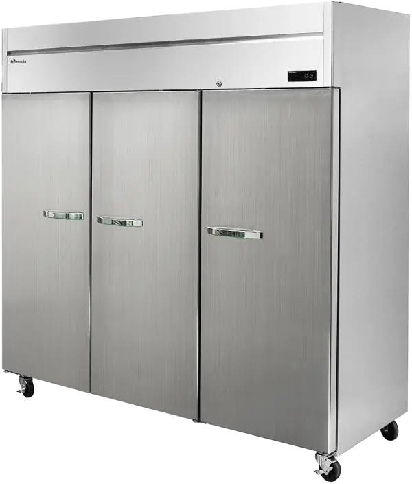 Blue Air Bsr72T-Hc Stainless Steel Top-Mount 3-Door Reach-In Refrigerator 1